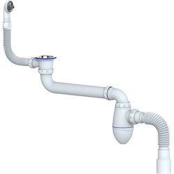 Сифон для тюльпана, умывальника со смещением Unicorn AC23 - фото 14766515