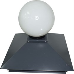 Металлический колпак на столб ПРОФМЕТСТИЛЬ 626 - фото 14767809