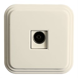 Одноместная телевизионная розетка Stekker PST00-20-20 (ТР-01-БЖ) - фото 14767981