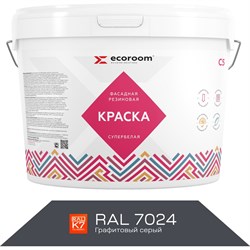 Фасадная резиновая краска ECOROOM Е-Кр -3582/7024 - фото 14768808