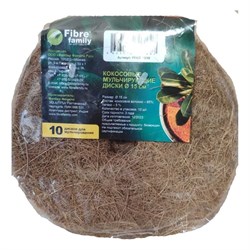 Кокосовый мульчирующий диск FIBRE FAMILY FF/СD-15/10 - фото 14769929