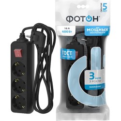 Сетевой удлинитель Фотон 16-33ЕS - фото 14770600
