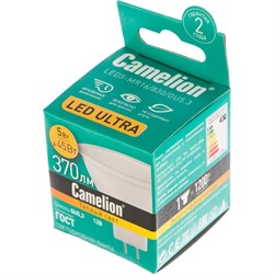 Светодиодная лампа Camelion LED5-MR16/830/GU5.3 - фото 14772831