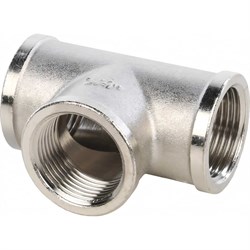 Никелированный тройник STOUT RG008Q0QT0137H - фото 14773950