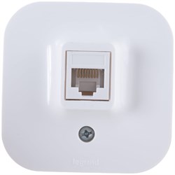 Информационная одинарная розетка Legrand Quteo - фото 14775982