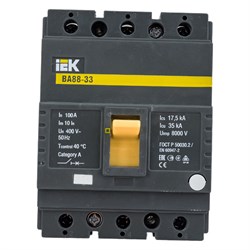 Автоматический выключатель IEK ВА88-33 - фото 14776011