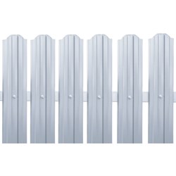 Металлический штакетник Металлика 1,0-9003 - фото 14778935