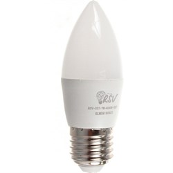 Светодиодная лампа RSV C37-7W-4000K-E27 - фото 14780138