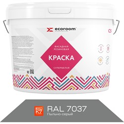 Фасадная резиновая краска ECOROOM Е-Кр -3582/7037 - фото 14781670