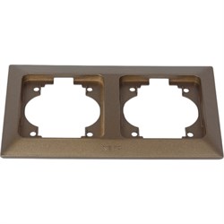 Горизонтальная двухместная рамка NE-AD Aras - фото 14788929