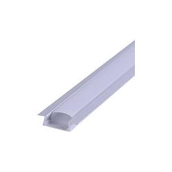 Комплект накладного алюминиевого профиля REXANT с рассеивателем 22x6мм, 2м - фото 14793392