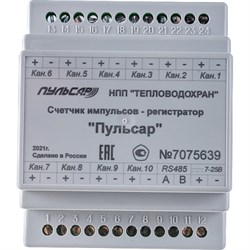 Десятиканальный счетчик-регистратор импульсов Пульсар RS485 - фото 14800677