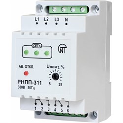 Реле напряжения перекоса и последовательности фаз Новатек-Электро РНПП-311 - фото 14805671