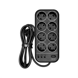 Сетевой фильтр POWERCOM SP-08 USB03AB - фото 14806956