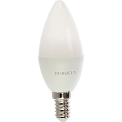 Лампа светодиодная Eurolux LL-E-C37-5W-230-4K-E14 - фото 14811805