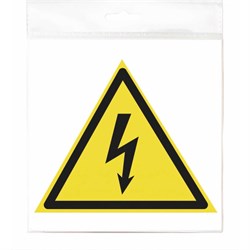 Наклейка Контур Лайн Опасность поражения электротоком - фото 14812883