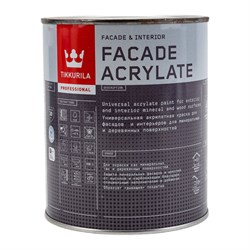 Акрилатная универсальная эмаль для фасадов и интерьеров TIKKURILA FACADE ACRYLATE - фото 14813433