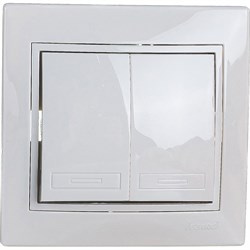 Двойной выключатель Lezard MIRA - фото 14813440