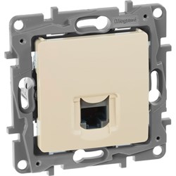 Информационная одинарная розетка Legrand Etika - фото 14814853