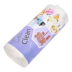 Мешки для мусора Концепция быта белые Ecoclean - фото 14815516