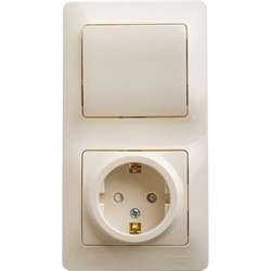 Розетка и выключатель Systeme Electric Glossa - фото 14816529