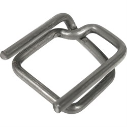 Стальная металлическая пряжка для ПП/ПЭТ ленты 15-16 мм Кордленд KREP-00174 - фото 14818914