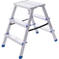 Двухсторонняя алюминиевая стремянка STAIRS AMP203 - фото 14818925