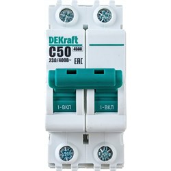 Автомат DEKraft ВА101-2P-050A-C - фото 14827831