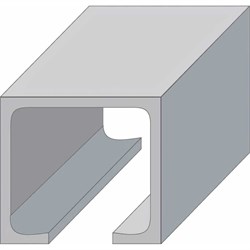 Верхняя направляющая для раздвижных дверей PALLADIUM N1 - фото 14830195