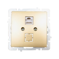 Механизм розетки Nilson Touran/Alegra metallic - фото 14830875