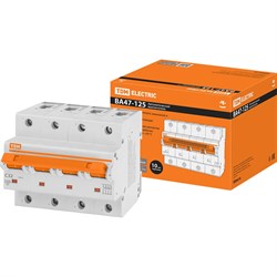 Автомат TDM ELECTRIC ВА47-125 4Р, 32 А, 15 кА, С - фото 14832489