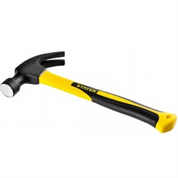 Молоток-гвоздодер STAYER Fiberglass Professional - фото 14833421