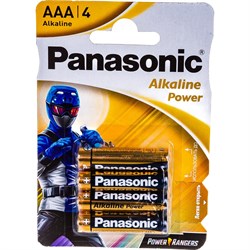 Батарейка Panasonic Alkaline LR03 AAA 1.5В бл/4 щелочная - фото 14835878
