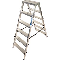 Двухсторонняя стремянка Алюмет A7206 - фото 14836480