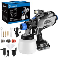 Аккумуляторный краскопульт DEKO DKSG20 - фото 14838871