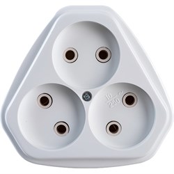 Трехместная розетка Кунцево-Электро РС10-394 - фото 14844247