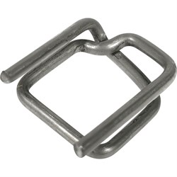 Стальная металлическая пряжка для ПП/ПЭТ ленты 15-16 мм Кордленд PR-16 KREP-00184 - фото 14848371