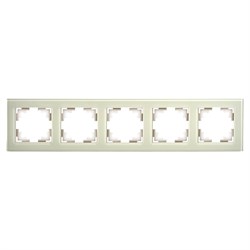 Горизонтальная 5-местная рамка Stekker GFR00-7005-07 серия Катрин - фото 14850028
