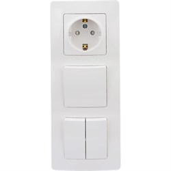 Розетка и выключатель Systeme Electric Blanca - фото 14852464