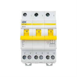 Трехпозиционный выключатель-разъединитель IEK ВРТ-63 - фото 14854363