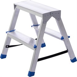 Оцинкованная двухсторонняя стремянка STAIRS OS202 - фото 14858361