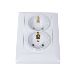 Двойная розетка INTRO Solo - фото 14860039