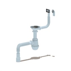 Сифон для кухонной мойки АНИ пласт Грот - фото 14860360