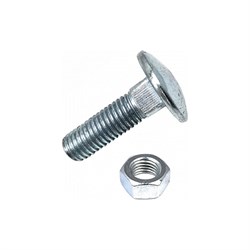 Мебельный оцинкованный болт TECH-KREP М6х50 DIN603 (8 шт.) - фото 14860811