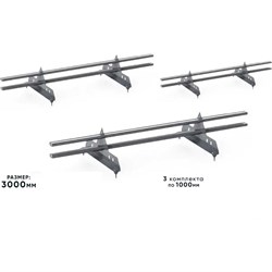 Трубчатый кровельный снегозадержатель на крышу, для металлочерепицы, профнастила KROVZAVOD 3769253 - фото 14869205