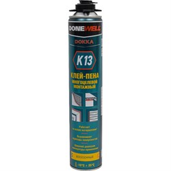 Монтажный полиуретановый профессиональный клей пена многоцелевой DONEWELL DONEWELL K13 - фото 14870466