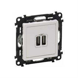 Двойная USB розетка Legrand Valena Life - фото 14872591