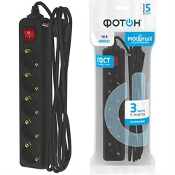 Сетевой удлинитель Фотон 16-35ЕS - фото 14873943