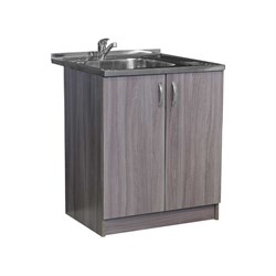 Тумба SANTREK 80*60 цвет дуб темный (2 дверцы) (ЛДСП) - фото 14878413