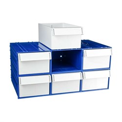 Пластиковый короб СТЕЛЛА-ТЕХНИК C-2-К6-синий-белый - фото 14878744